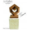 Sculpture Magic Spaces II in rusty bronze Sculpture Magic Spaces II in rusty bronze