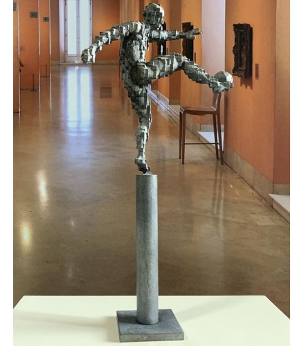 Zidane goal pillar inspiration Antony Gormley