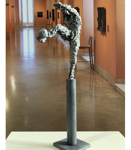 Zidane goal pillar inspiration Antony Gormley