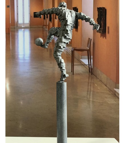 Zidane goal pillar inspiration Antony Gormley