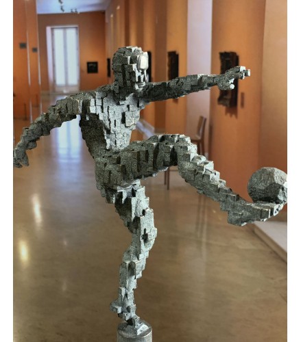 Zidane goal pillar inspiration Antony Gormley