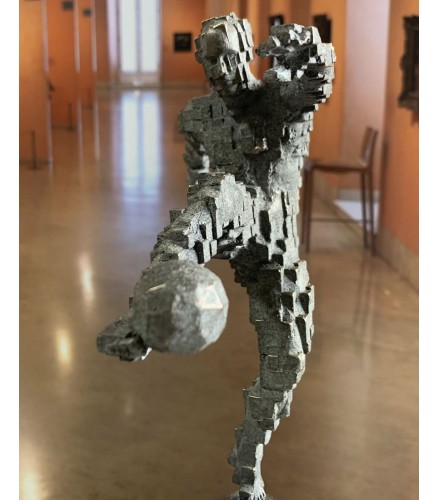 Zidane goal pillar inspiration Antony Gormley