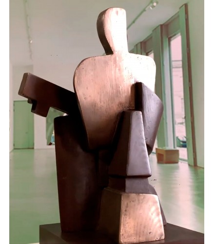 Big Guitarist Arlequin Casting Bronze