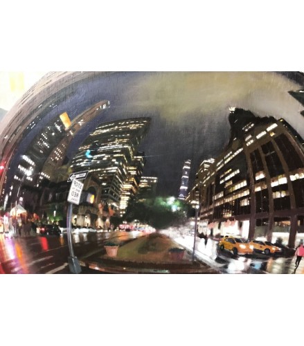 City's soul reflection NY NIGHT 2