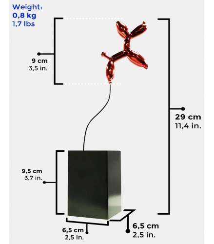 Weightless balloon dog red
