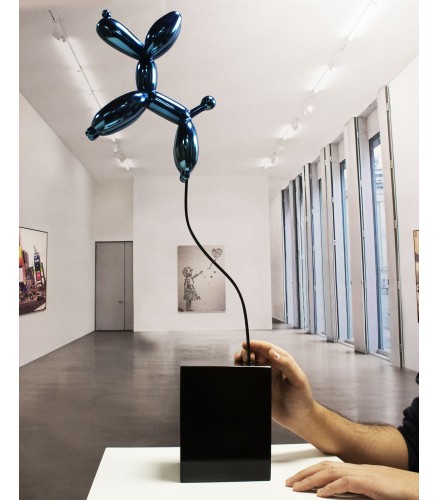 Weightless balloon dog blue 63