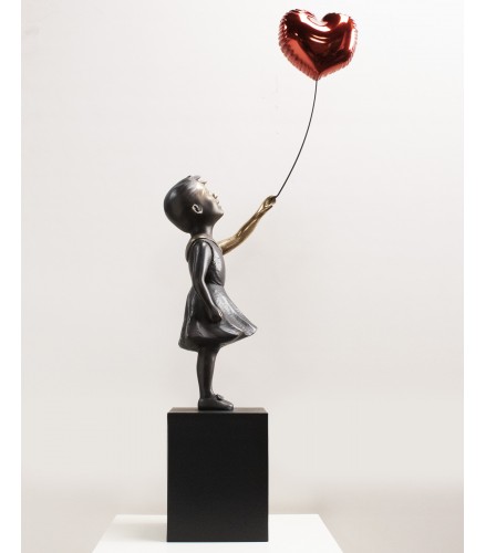 Girl with red balloon 74