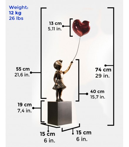 Girl with red balloon 74