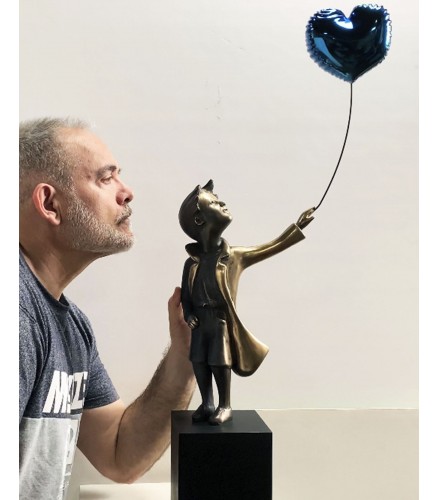 A boy with balloon 76