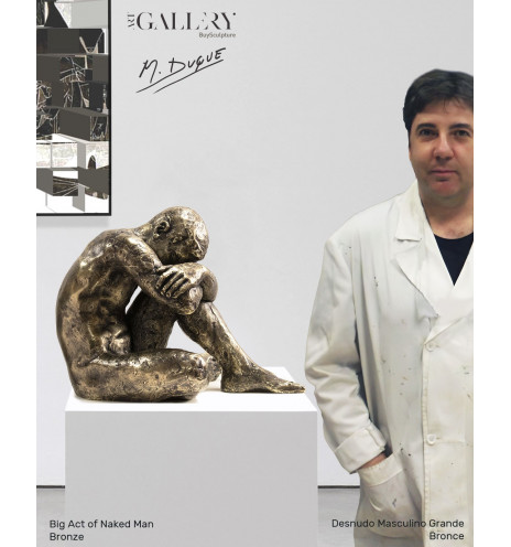 Big Act of Naked Man Bronze 2