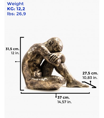 Big Act of Naked Man Bronze