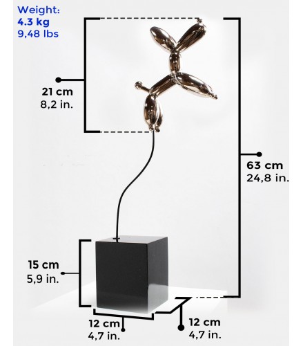 Weightless balloon dog Nickel 63