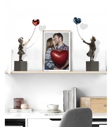 Girl with red balloon