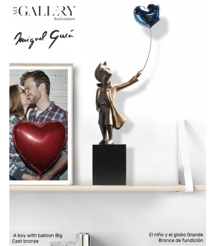 A boy with balloon Big