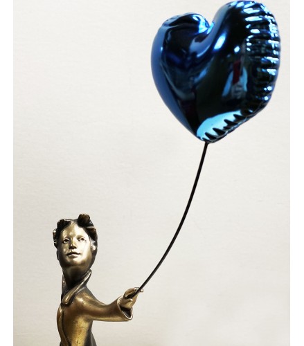 A boy with balloon Big