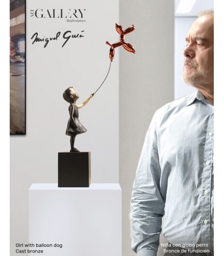 Girl with balloon dog