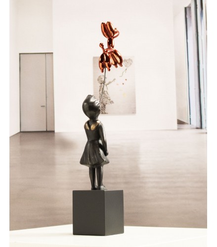 Girl with balloon dog