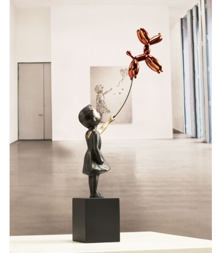 Girl with balloon dog