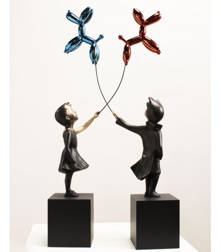 Girl with balloon dog 74