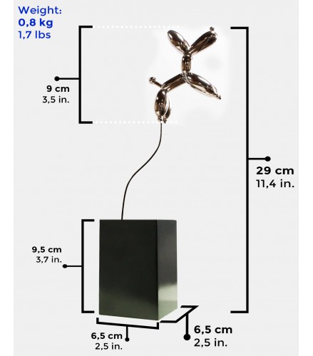 Weightless balloon dog nickel