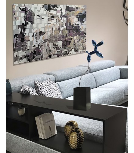 Weightless balloon dog blue