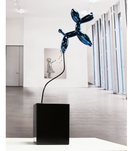 Weightless balloon dog blue 38