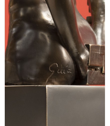 Pixelated young torso