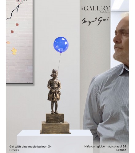 Girl with blue magic balloon 34
