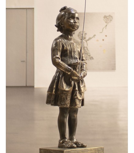 Girl with blue magic balloon 34