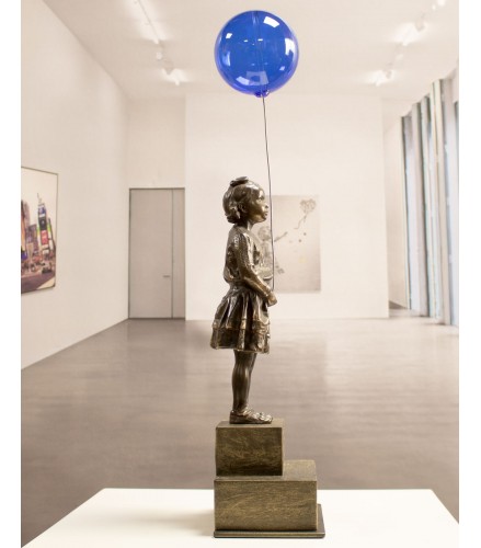 Girl with blue magic balloon 34