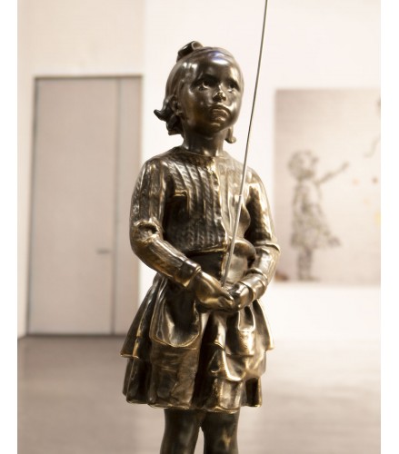 Girl with blue magic balloon 34