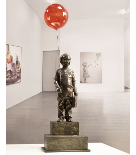 Boy with red magic balloon 34