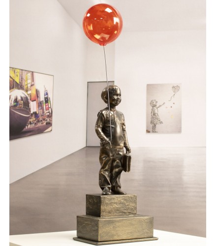 Boy with red magic balloon 34