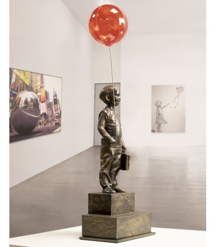 Boy with red magic balloon 34