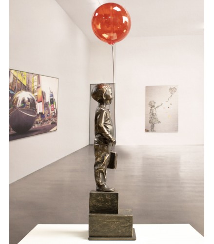 Boy with red magic balloon 34