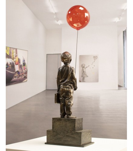 Boy with red magic balloon 34