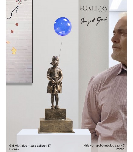 Girl with blue magic balloon 47