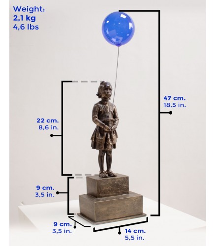 Girl with blue magic balloon 47