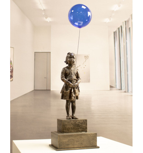 Girl with blue magic balloon 47