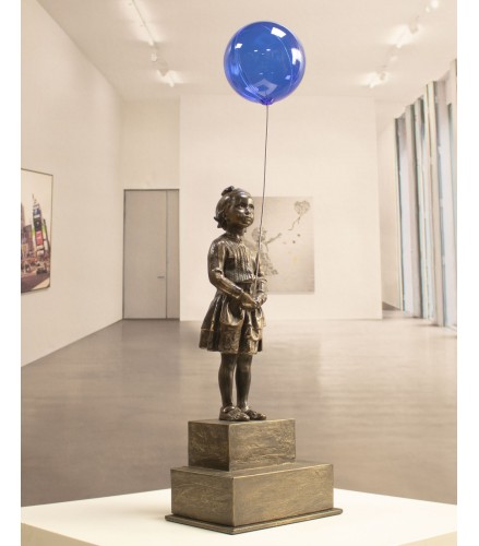 Girl with blue magic balloon 47