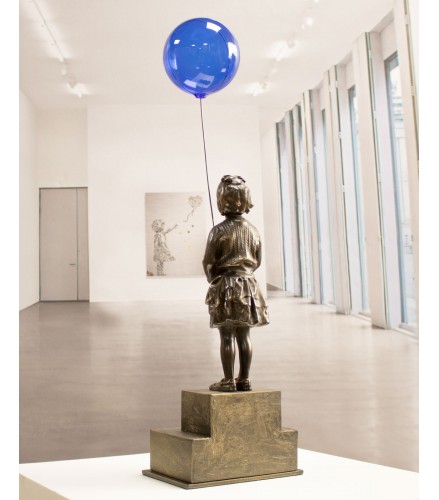 Girl with blue magic balloon 47