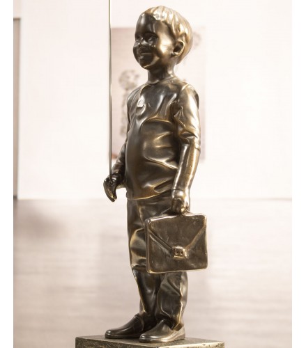 Boy with red magic balloon 47