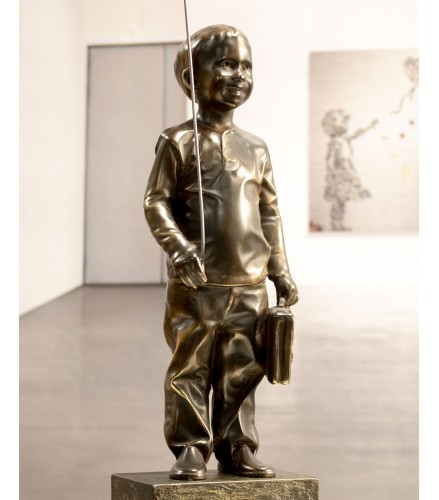 Boy with red magic balloon 47