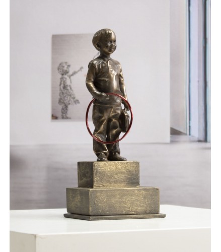 Boy with red hoop