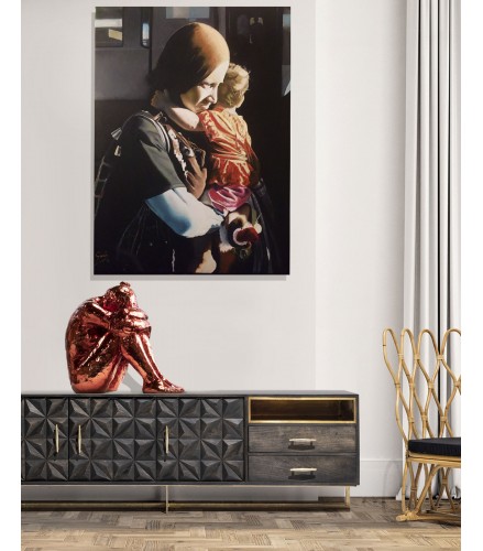 Big Act of Cluster Woman Fire red