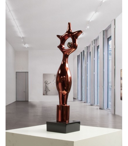 Bird and Star Fire red