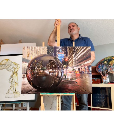 Gicleé City's soul reflection NY NIGHT 2