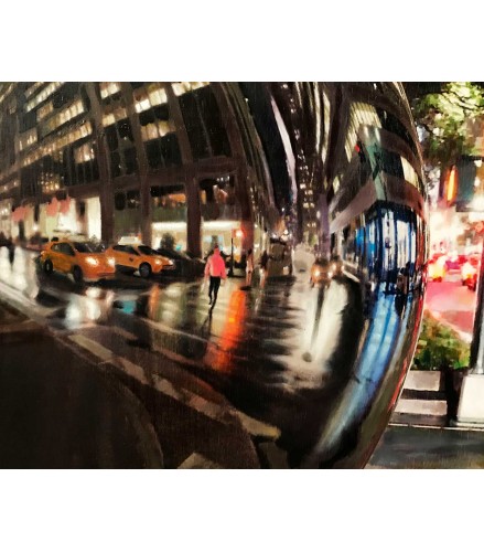 Gicleé City's soul reflection NY NIGHT 2