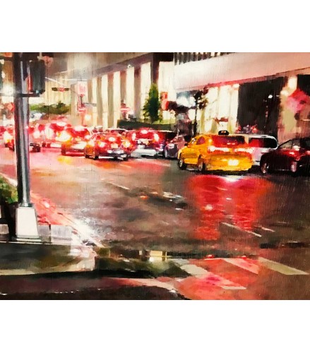 Gicleé City's soul reflection NY NIGHT 2