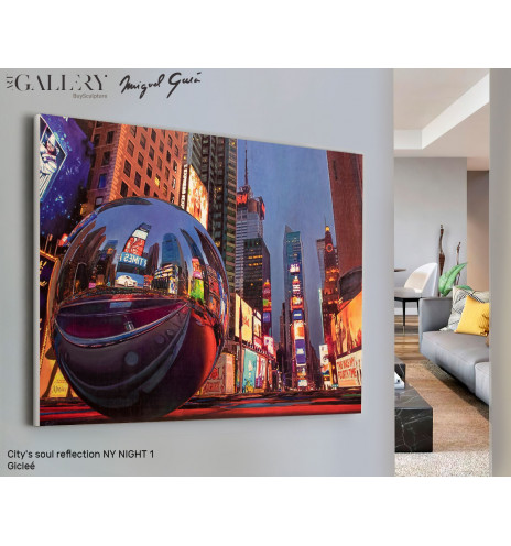 Gicleé City's soul reflection NY NIGHT 1